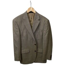 Ralph Lauren Blazer Sport Coat Two Button Casual Suit Jacket 40R Wool Silk